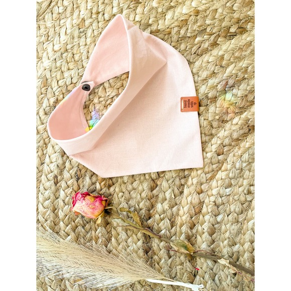 Handmade dog bandana "Lovely in Pink" Valentines day edition - Picture 2 of 8